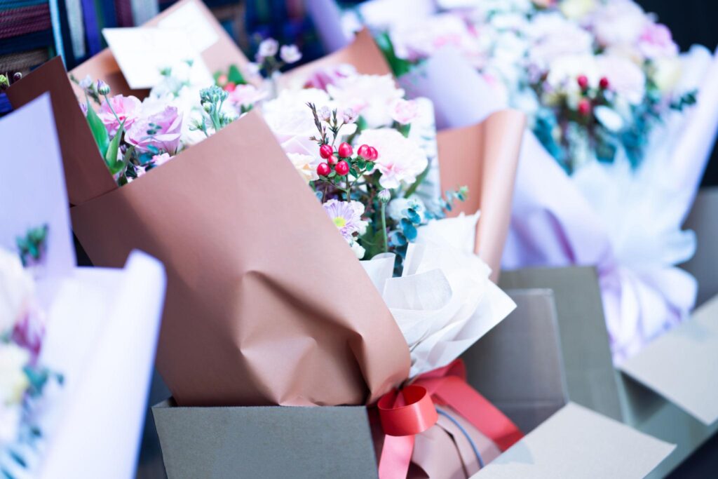 たつの市の花屋Luusoの誕生日花束